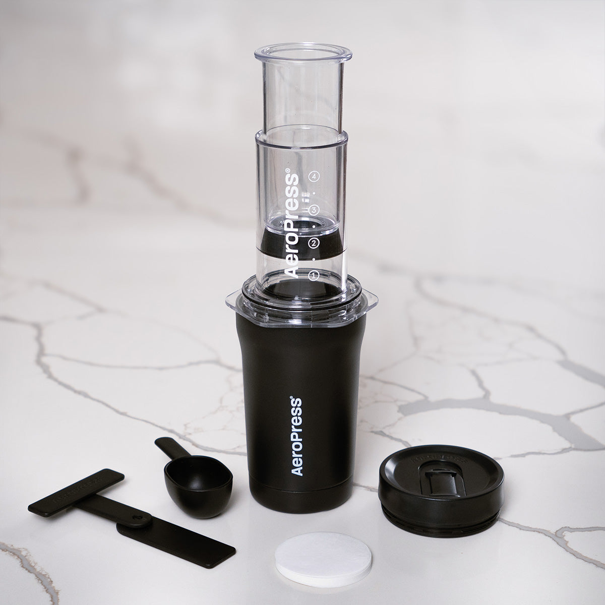 AeroPress GO PLUS, Travel Kit (black)